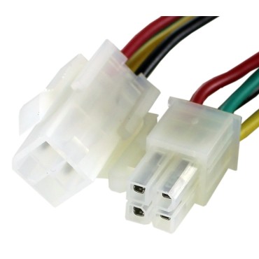 Разъем герметичный с проводом 0.5 мм² на 2 контакта, комплект (M + F)